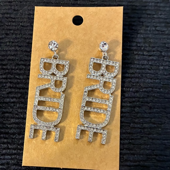 Sparkly EUC BRIDE Earrings // Bachelorette Earrings // Bridal Shower Gift - Picture 8 of 8